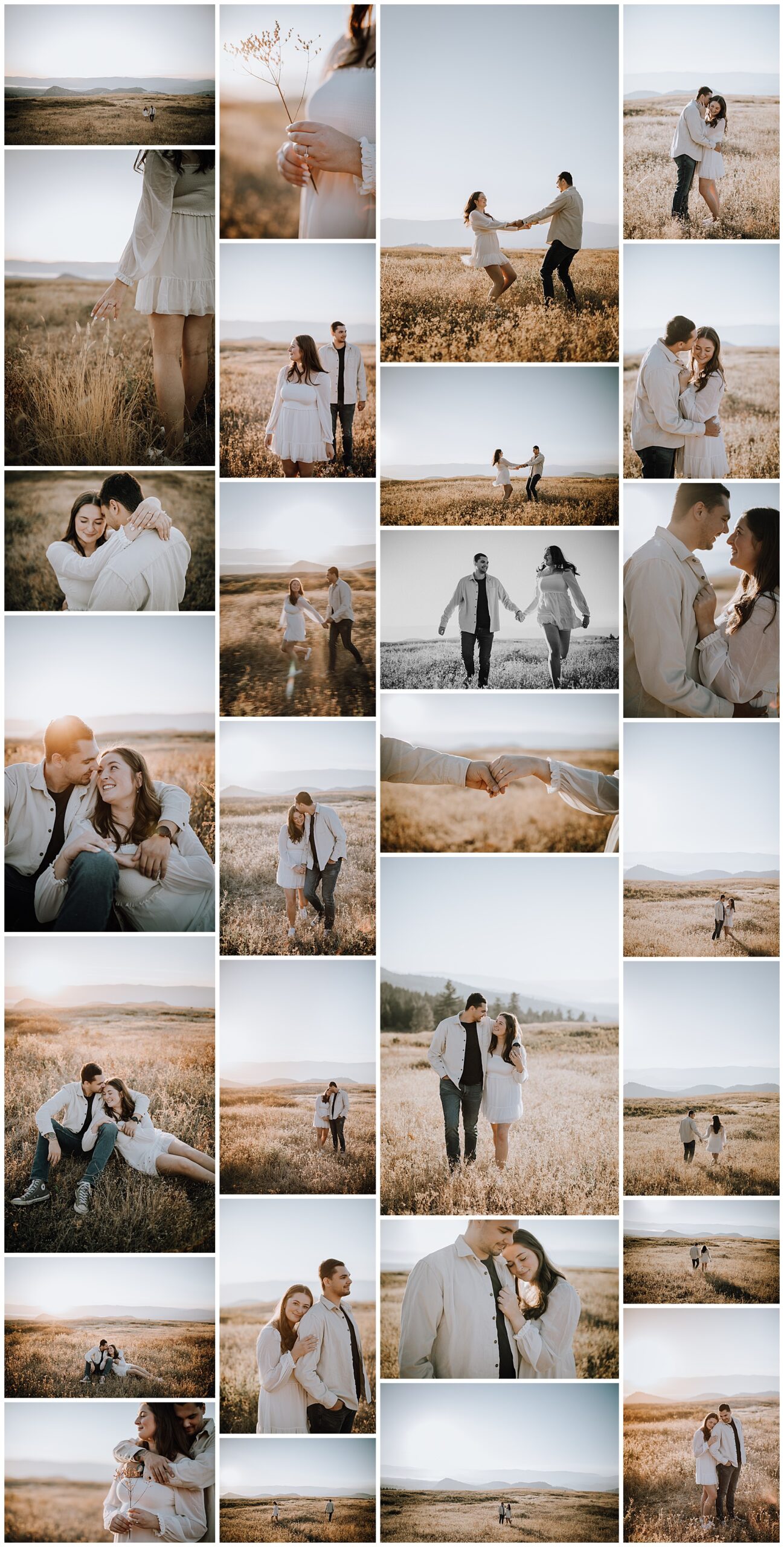 Kelowna golden hour sunset engagement photography lifestyle photo session.